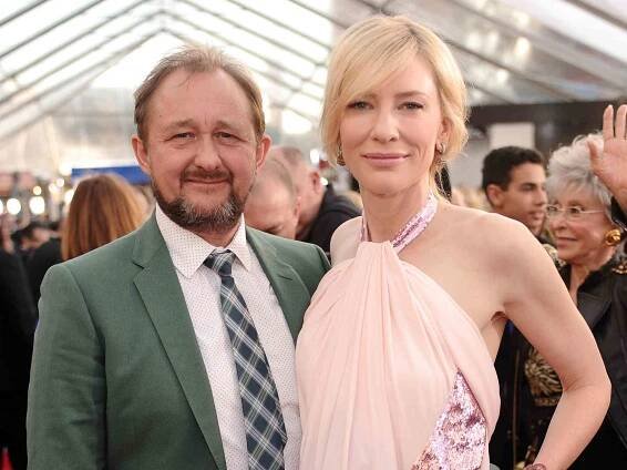 Andrew Upton and actress Cate Blanchett attends 20th Annual Screen Actors Guild Awards at The Shrine Auditorium on January 18, 2014 in Los Angeles, California