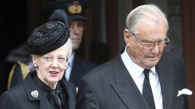 Dánská královna Margrethe II. a její manžel princ Henrik (Bad Berleburg, 21. března 2017)
