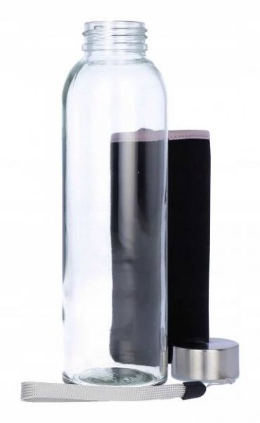 Láhev na vodu LAHEV NA PITÍ EKO 500 ml, pouzdro na vodu, neopren, černá Model MO9358-03