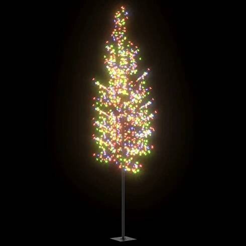 Vánoční strom 1200 LED diod barevné světlo třešňový květ 400 cm,  328670