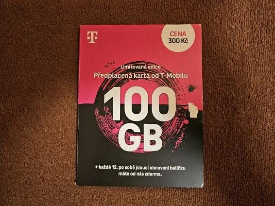 T-Mobile 100 GB SIM karta - Mobily a chytrá elektronika
