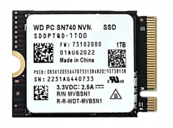 SSD disk NVMe XBOX SERIES S X SN 530 740 SN530 SN740 1TB Servis KONZOLE PS5