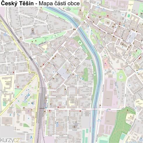 Český Těšín - mapy | Kurzy.cz