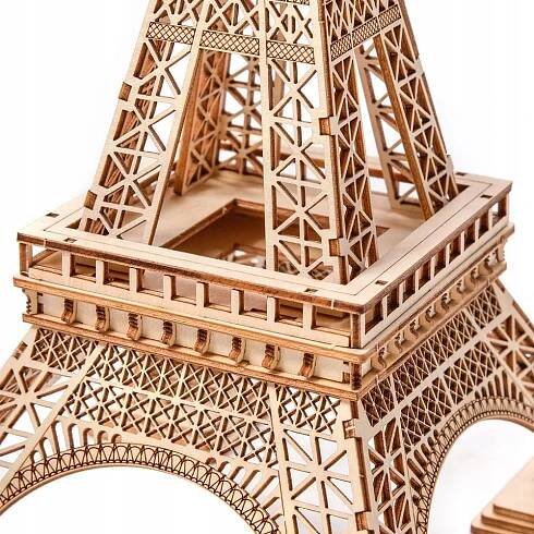 Dřevěné Puzzle Model 3D Little Story - Eiffelova věž 14 let+ Certifikáty, posudky, atesty CE EN 71