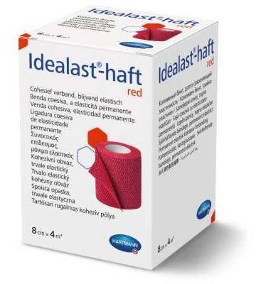 Obin.elast.Idealast-haft color 8cmx4m/1ks červená