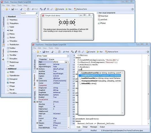 pdScript IDE - náhled