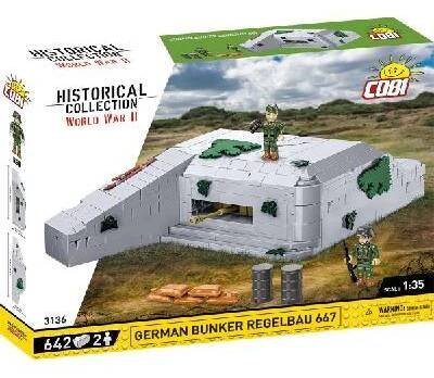 Cobi 3136 II WW Německý bunkr Regelbau 667, 1:35, 642 k, 2 f
