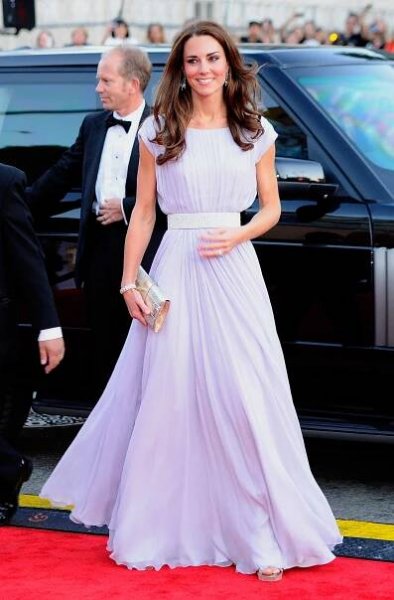 Princess Diana and Kate Middleton Fashion: Pastel Gown