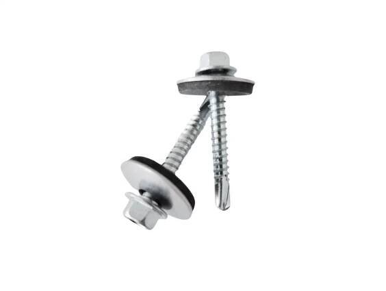 Střešní šroub nerez A2 bimetal s podložkou - 5,5 x 38 mm - 250 ks