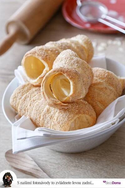 some kind of pastry in a bowl on a table