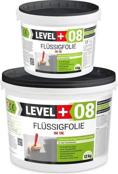 Těsnicí fólie Tekutá fólie 16kg Koupelna Sprcha Kuchyně Interiér Hydroizolace LEVEL+ RM08