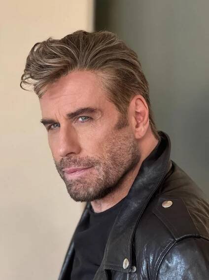 John Travolta as Danny Zuko at the Hollywood Bowl.