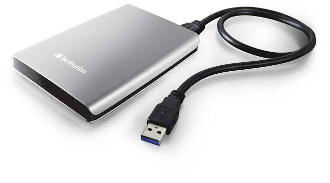 Verbatim externí pevný disk, Store,n,Go, 2.5", USB 3.0, 2TB, 53189, stříbrný | PeKro spol. s r.o.