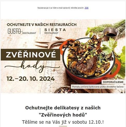 ZVĚŘINOVÉ HODY 12. - 20.10.2024