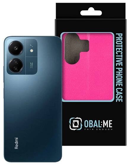 OBAL:ME Book Pouzdro pro Xiaomi Redmi 13C 4G/Poco C65 Rose Red