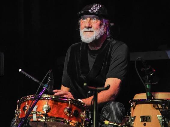 Mick Fleetwood on drums