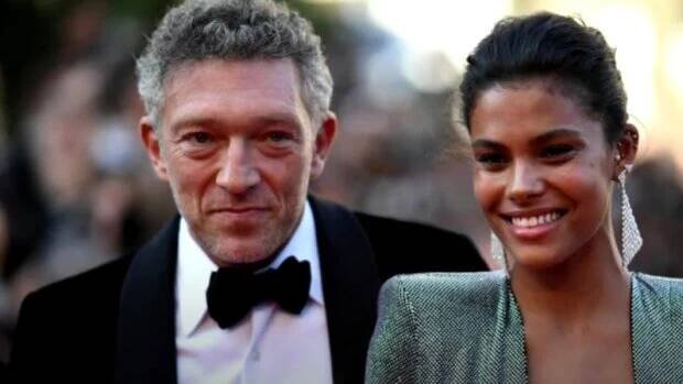 Tina Kunakey a Vincent Cassel. Foto: snímek obrazovky YouTube