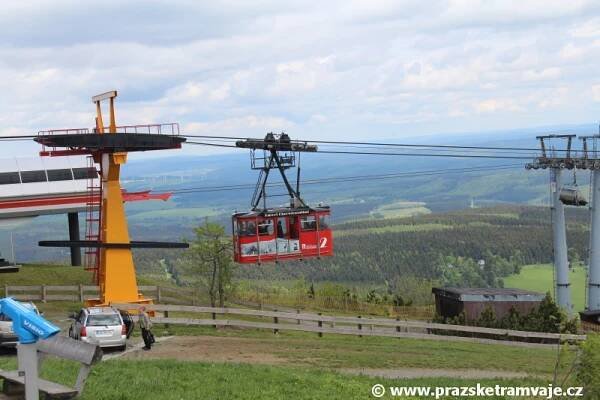 Pohlednice Pražských tramvají... ...od visuté lanové dráhy na Fichtelberg