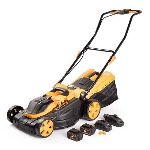 Akumulátorová sekačka Riwall PRO RALM 3820 SET + 2x 4Ah baterie + 2x nabíječka 20 V