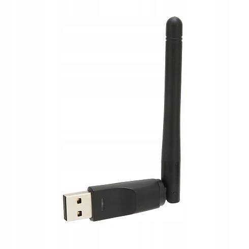 ANTÉNA ADAPTÉR WiFi USB PRO DEKODÉR TUNERU LTC ZGEMMA ENIGMA2 VU MT7601 A Váha výrobku včetně jednotkového obalu 0.015 kg
