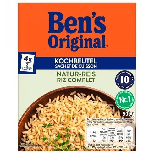 Ben's Original natural rýže v sáčku 10 minut 4x125g