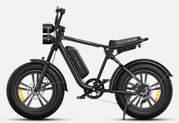 a black engwe m20 e-bike