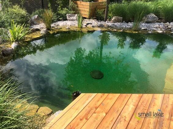 PVC fólie Hydrotop Lake zeleno-černá 1,5 mm / 2,03 m šíře - 1 m2