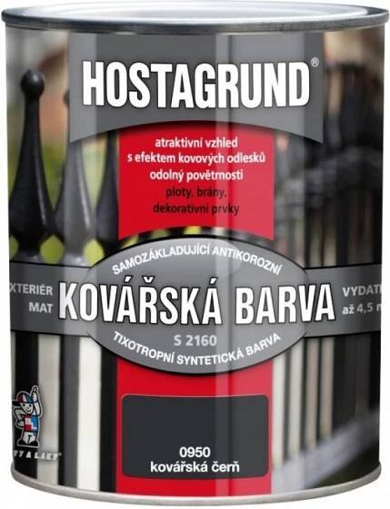 Barvy a laky Hostivař S2160 0950 kovářská barva 2,5L