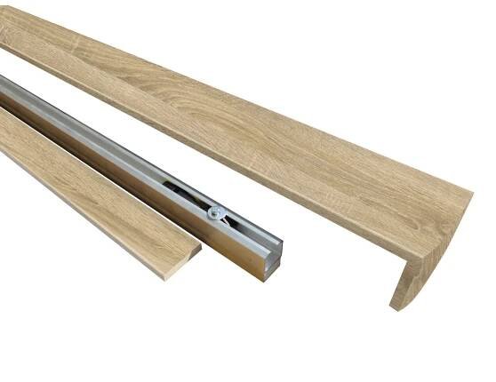 Voster Jednodílný nástěnný posuvný systém dub bělený, 200 cm