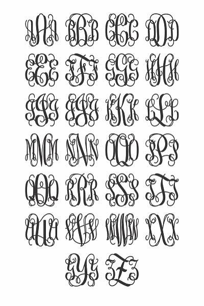 Wooden Monogram - Alphabet
