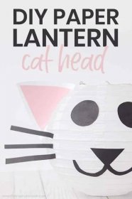 Easy DIY Paper Lantern Cat Head Craft · The Inspiration Edit
