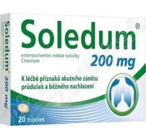 Lék na kašel, rýmu a nachlazení Soledum 200mg enterosolventní měkké tobolky tob.20