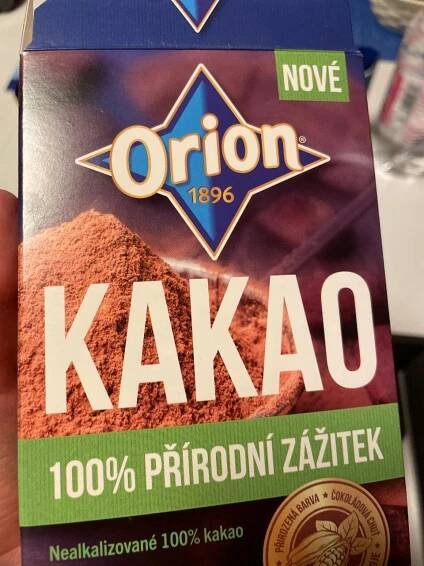 Kakao 100% nealkalizované Orion