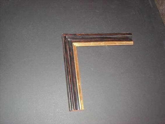 RP221  (2 1/8inch)   22K water laid gold two-toned trim frame