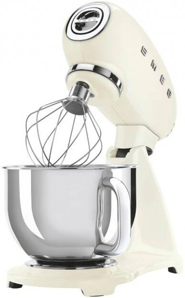 KÜCHENMASCHINE 50'S STYLE SMF03CREU  - Creme/Alufarben, Basics, Metall (40,2/37,8/22,1cm) - SMEG
