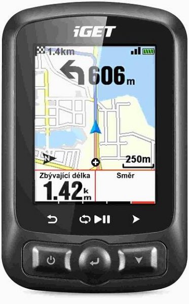 iGET CYCLO SADA C250 GPS, držák AC200, snímač kadence AC61, pouzdro AS250, hrudní pás AHR40
