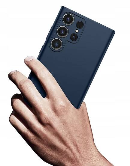 Pouzdro pro Samsung S25 Ultra CASE Gumové Granátové Matné Silikonové Slim + SKLO Kód výrobce Futerał Gumowy Obudowa Matowa 2E15A