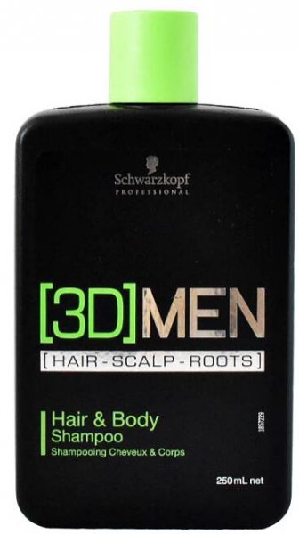 Schwarzkopf Professional [3D] Men Hair and Body Shampoo 250 ml