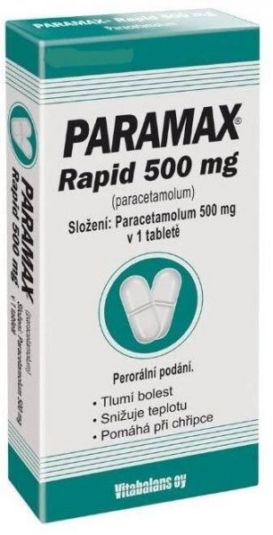 Vitabalans Paramax Rapid 500 mg perorální neobalená forma přípravku 30 tablet