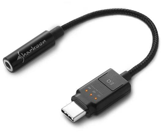 USB C zvuková karta audio adaptér pro 3,5mm TRRS Jack zesilovač vysoká kvalita zvuku 1