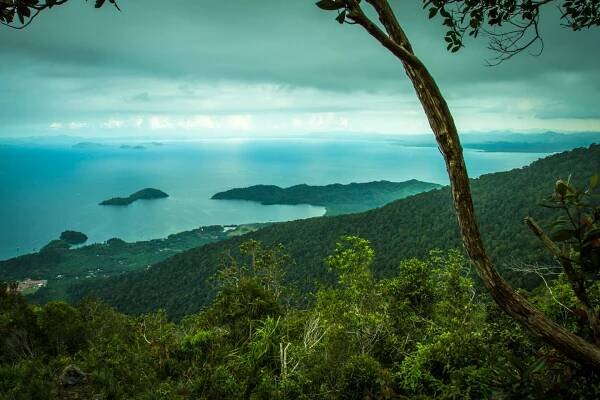 View from the platform of Tower of Heaven, Menara Kayangan, Lahad Datu, Borneo, Sabah, Malaysia