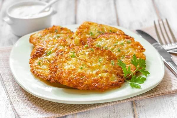Jednoduché bramborové placky recept