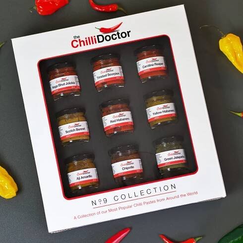 The Chilli Doctor No 9 Collection - ochutnávková chilli sada