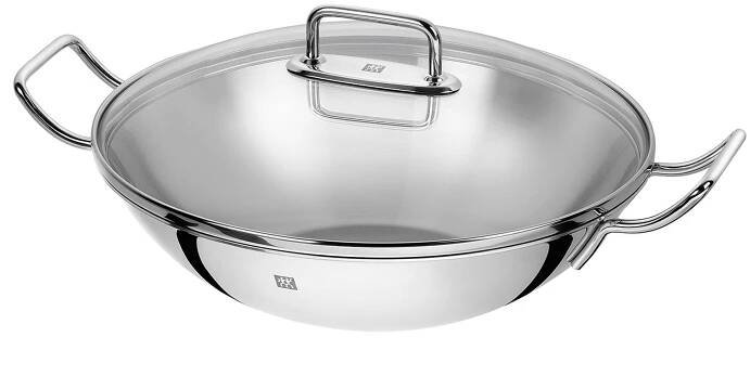 ZWILLING Plus nerezová pánev wok 32 cm se skleněnou poklicí od 2 990 Kč