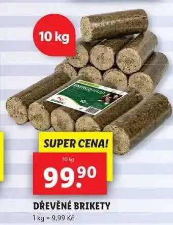 Lidl DŘEVĚNÉ BRIKETY, 10 kg nabídka