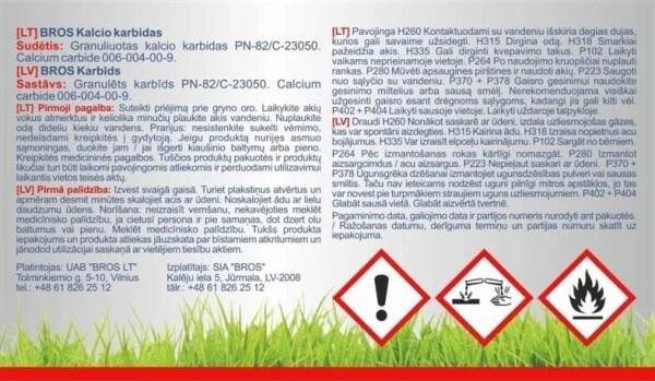 BROS Karbid granulovaný odpuzovač krtků 500g