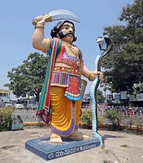 Mahishasura on Chamundi Hill, Mysore