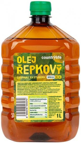 Country Life Olej řepkový 1 l