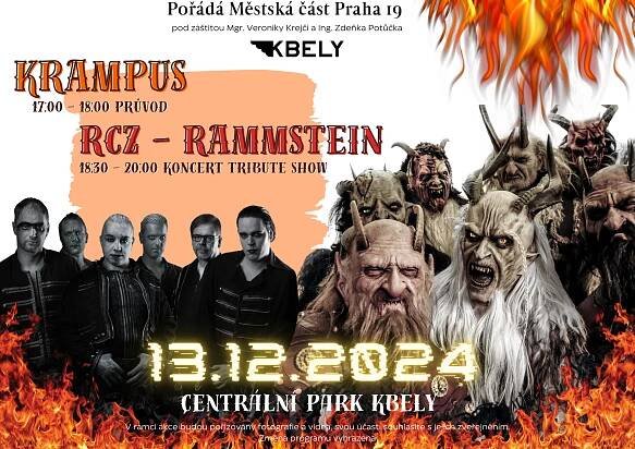Krampus průvod - RCZ - RAMMSTEIN - Koncert Tribute Show - Praha 19