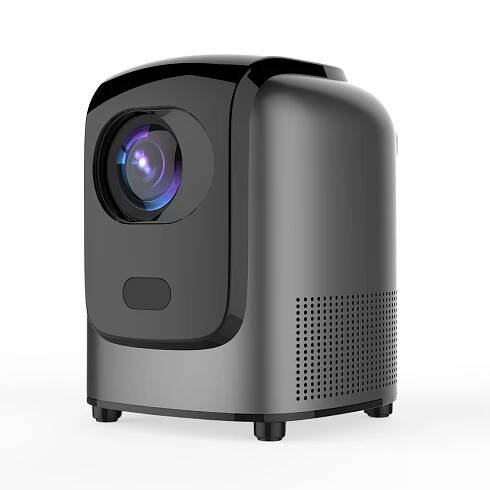 Tragbarer 1080P Filmprojektor Android-9.0-Videoprojektor mit WIFI 6 BT-Netzwerken